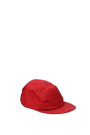 Jacquemus Hats Men Cotton Red