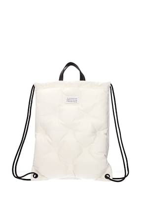 Maison Margiela Backpack and bumbags Men Leather White Cream