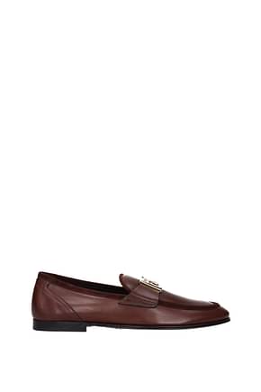 Dolce&Gabbana Loafers Men Leather Brown
