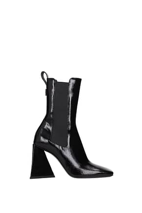 The Attico Ankle boots Women Leather Black