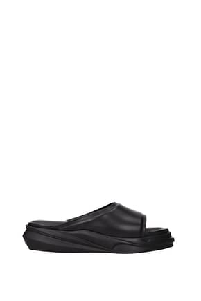 1017 ALYX 9SM Slippers and clogs Men Leather Black