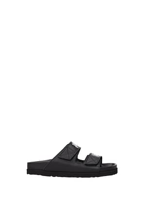 Palm Angels Slippers and clogs Women Leather Black