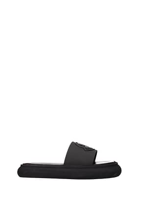 Moncler Slippers and clogs sylder Women Rubber Black