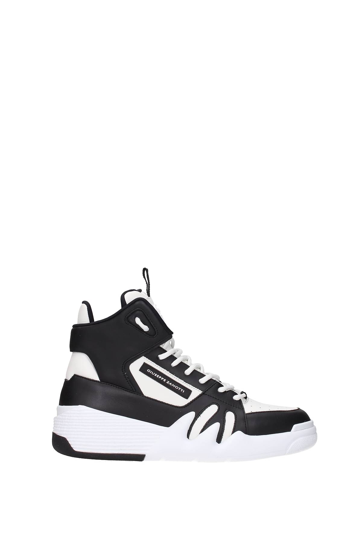 Giuseppe Zanotti Sneakers Men Leather Black White 393,75€