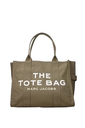 Marc Jacobs حقائب كتف tote نساء قماش لون أخضر