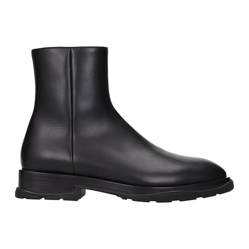 Alexander McQueen Ankle Boot Men 682816WHFLE1000 Leather Black 680€