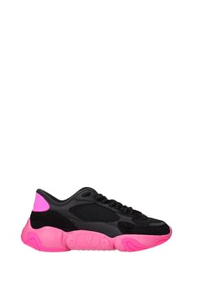Valentino Garavani Sneakers Men Fabric  Black Pink