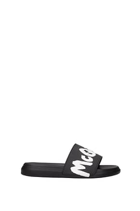 Alexander McQueen Slippers and clogs Women Rubber Black White