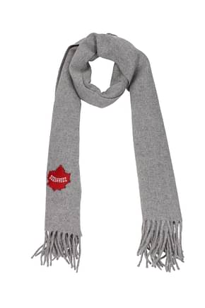 Dsquared2 Scarves Men Wool Gray