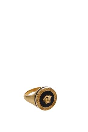 Versace Rings Women Brass Gold Black