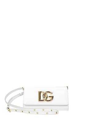 Dolce&Gabbana Clutchs  Damen Leder Weiß