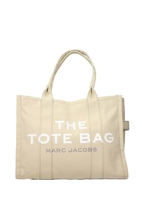 Marc Jacobs حقائب كتف tote نساء قماش اللون البيج رمل خفيف