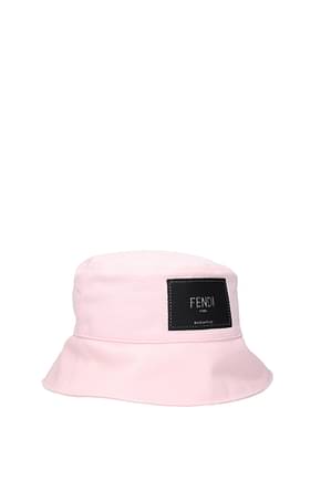 Fendi Hats Men Cotton Pink