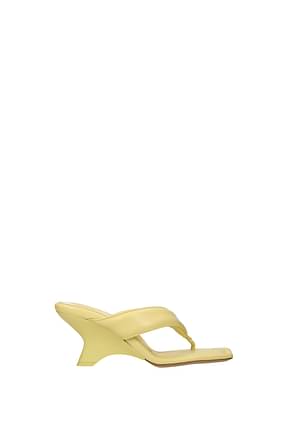 Gia Borghini Sandals Women Leather Yellow