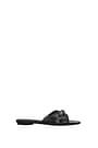 Balenciaga Slippers and clogs cagole Women Leather Black