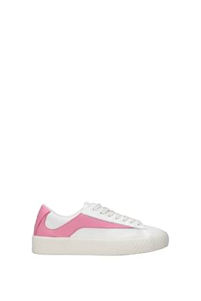By Far Sneakers Women Leather White Pastel Pink