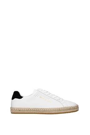 Palm Angels Sneakers Men Leather White Black