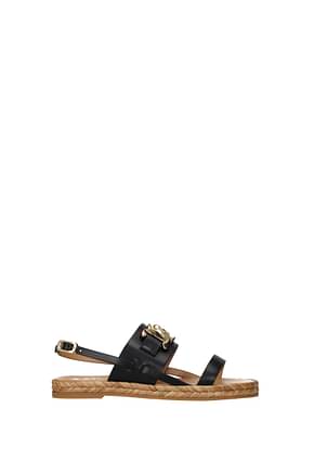 Tod's Sandals Women Leather Black