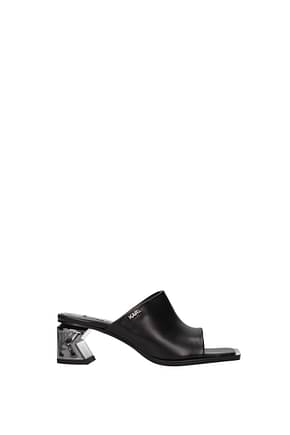 Karl Lagerfeld Sandals Women Leather Black