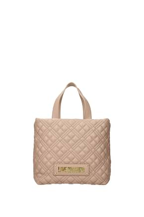 Love Moschino Handbags Women Polyurethane Beige Taupe