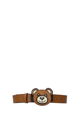 Moschino Regular belts Women Leather Brown Leather
