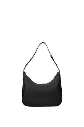 Gum By Gianni Chiarini कंधे पर डालने वाले बैग महिलाओं रबर काली