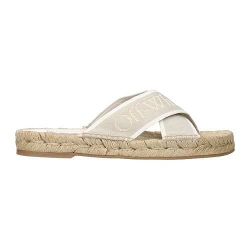 Off-White Slippers and OWIB011S22FAB0016101 Fabric White 141,75€