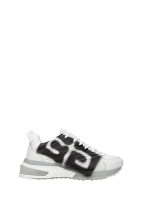 Givenchy أحذية رياضية رجال جلد أبيض أسود