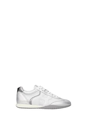 Hogan Sneakers olympia-z Donna Pelle Argento