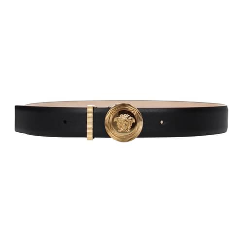 Versace Logoed Leather Belt