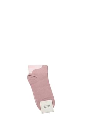 Alexander McQueen Calcetines cortos Mujer Viscosa Rosa