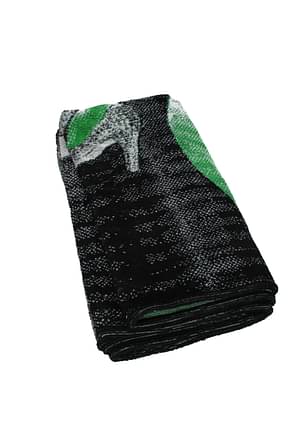 Bottega Veneta Beach towels Men Cotton Black Green