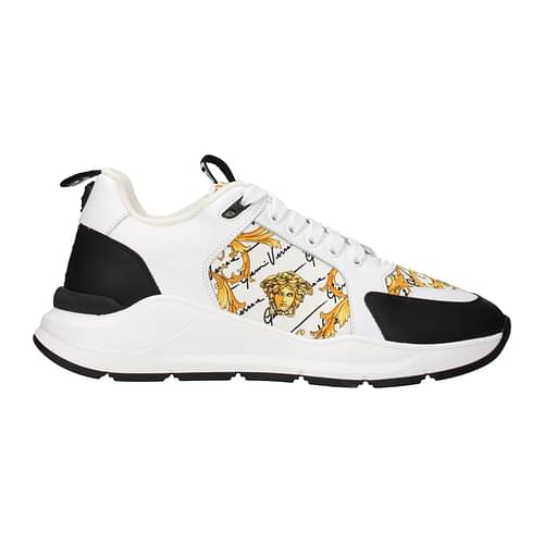 Versace Chain Reaction Sneakers in White for Men