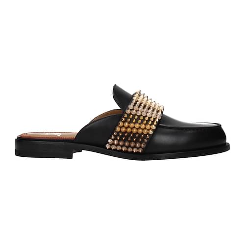Louboutin Slippers and clogs bille Men 3200504B098 Leather Black 469,88€