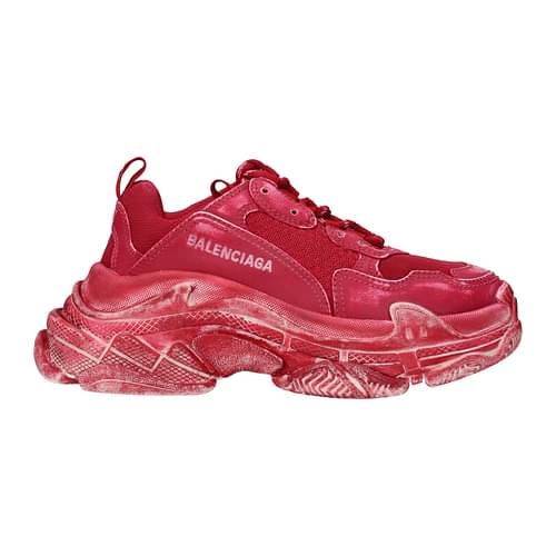 Balenciaga Sneakers Triple S Women Fabric Red