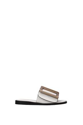 Boyy Slippers and clogs Women Leather White Birch