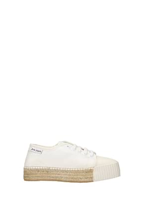 Palm Angels Sneakers Donna Tessuto Bianco Gesso
