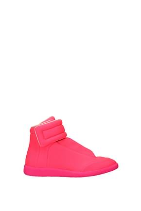 Maison Margiela Sneakers Homme Cuir Rose Rose Fluo