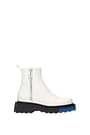 Off-White Ankle Boot Men Leather White