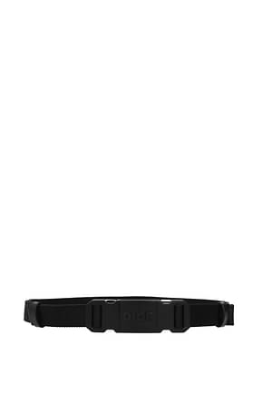 Christian Dior Thin belts Men Fabric  Black