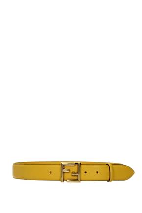 Fendi Regular belts Women Leather Yellow Golden Wattle