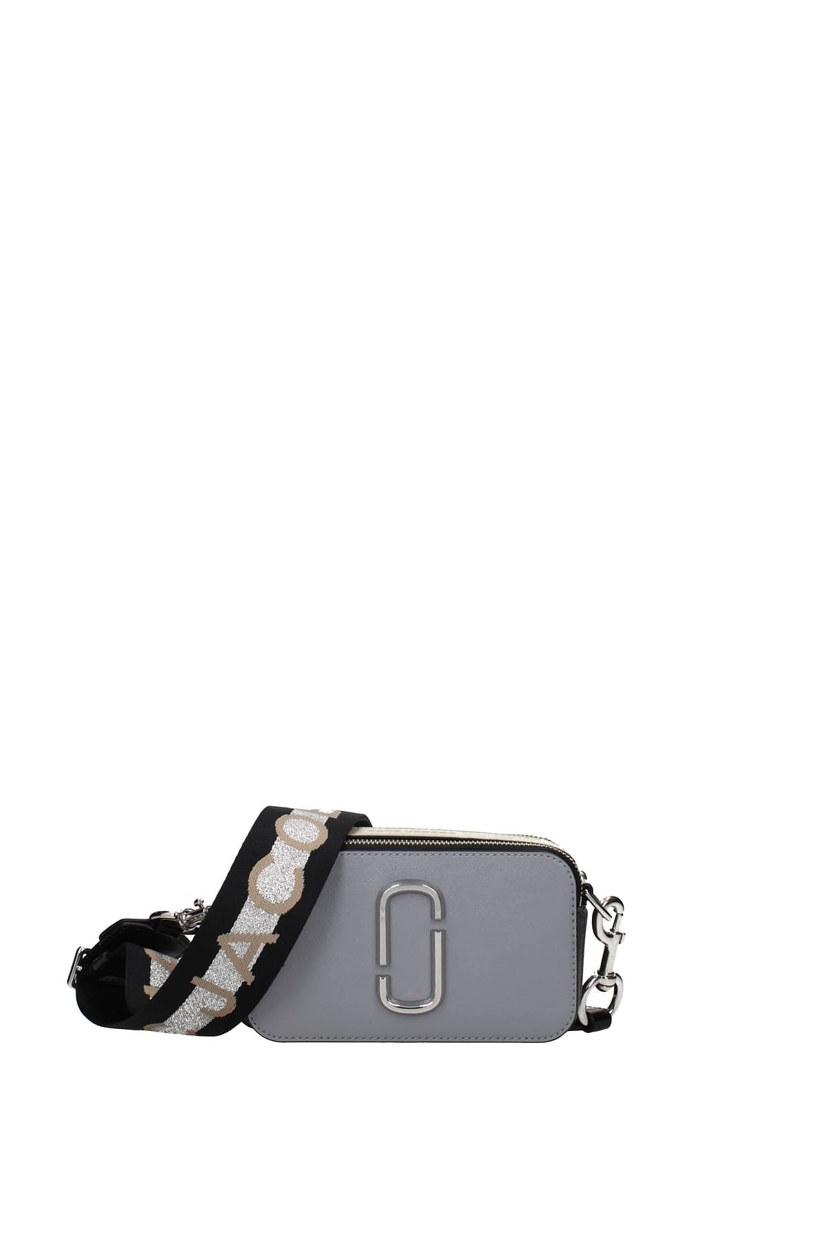 Women's Marc Jacobs Sway Metallic Leather Crossbody Bag (1.360 BRL) ❤ liked  on Polyvore featuring …