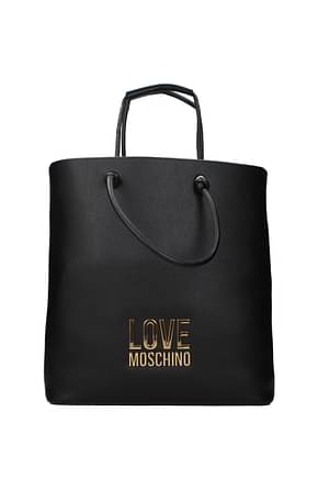 Love Moschino حقائب كتف نساء البولي يوريثين أسود