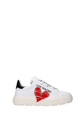 Love Moschino Sneakers Women Leather White