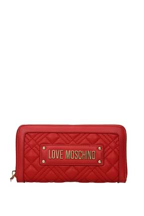 Love Moschino Wallets Women Polyurethane Red
