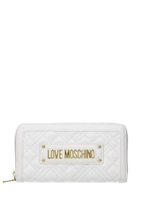 Love Moschino Wallets Women Polyurethane White Optic White