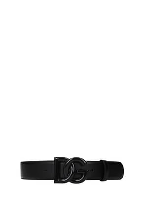 Dolce&Gabbana Cinturones Normales Mujer Piel Negro