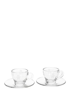 Alessi Tee und Kaffee girotondo set x 2 Heim Glas Transparent