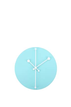 Alessi Horloges dotty clock Maison Acier Celeste Turquoise
