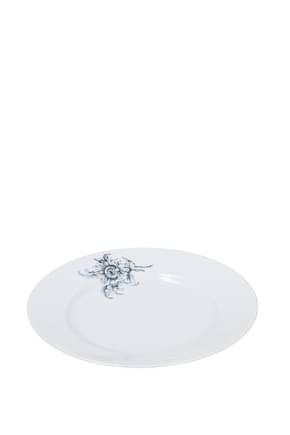 Richard Ginori Plates girasoli set x 6 Home Porcelain White Blue